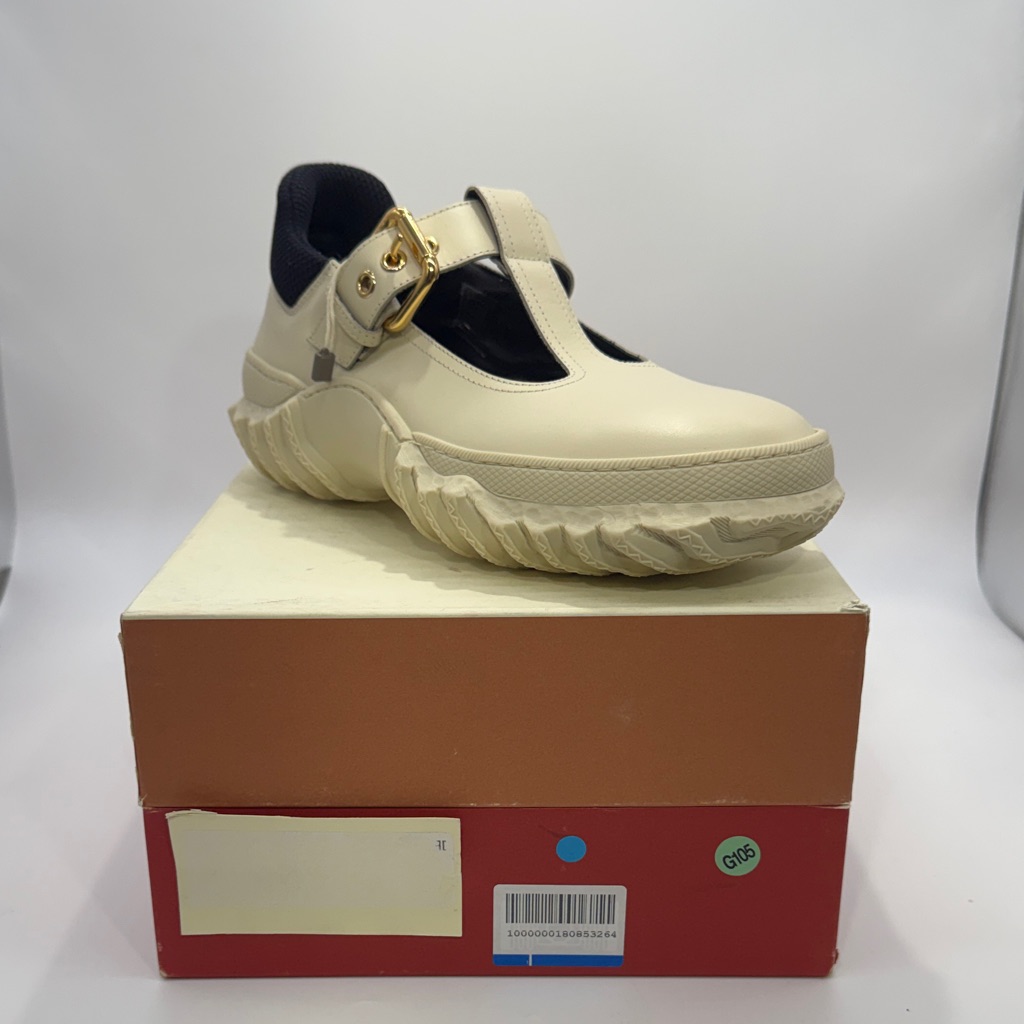 Marni Off-White Buckle Sneakers
